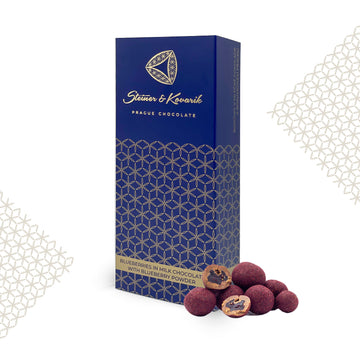 Blueberries in milk chocolate and blueberry powder 130 g
