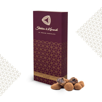 Candied Cherries in Dark Chocolate with Cocoa, 130 g dragees