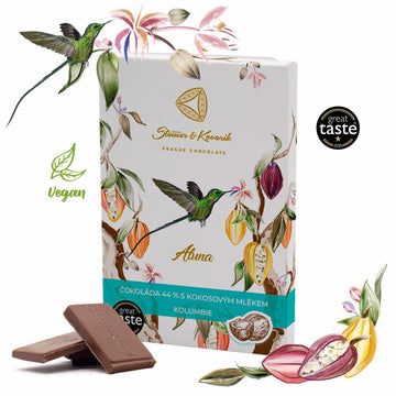 Aluna - chocolate 44% with coconut milk, 70 g