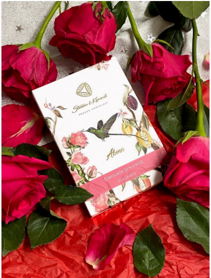 Aluna - Chocolate 55% with Roses, 70 g