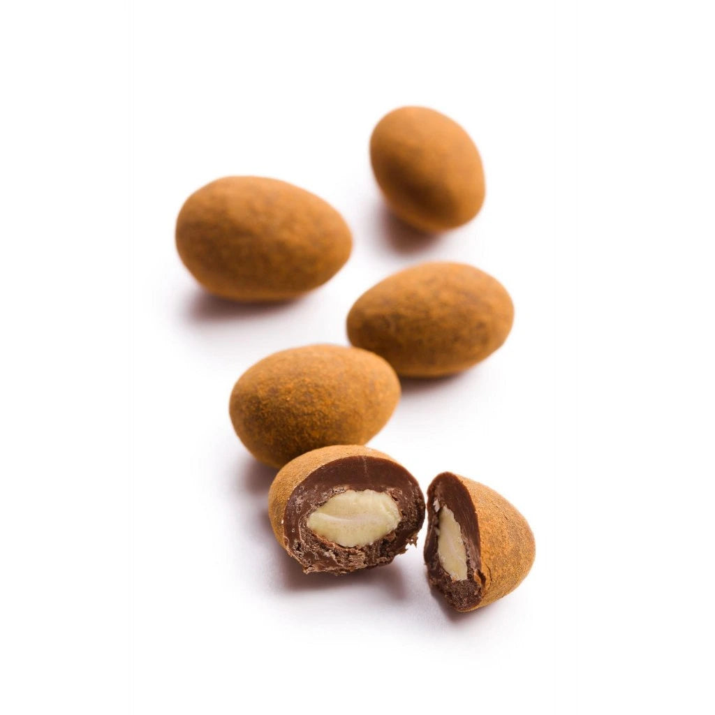 Almonds in Dark Chocolate with Cinnamon, 200 g dragees