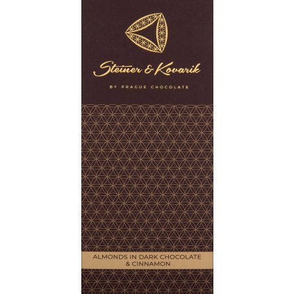 Almonds in Dark Chocolate with Cinnamon, 130 g dragees