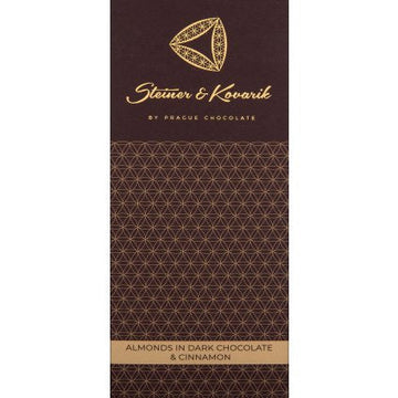 Almonds in Dark Chocolate with Cinnamon, 130 g dragees