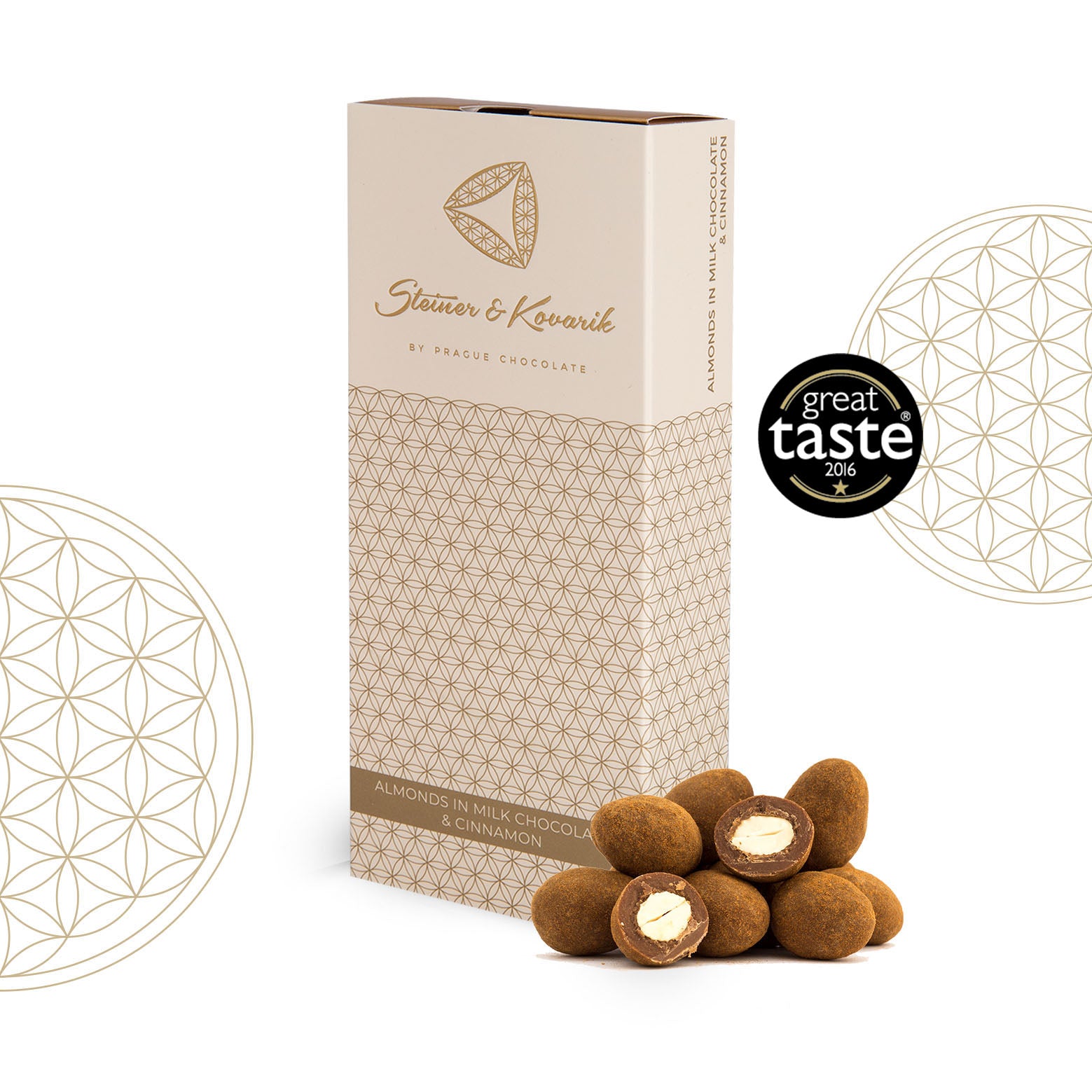 Almonds in Milk Chocolate with Cinnamon, 130 g dragees